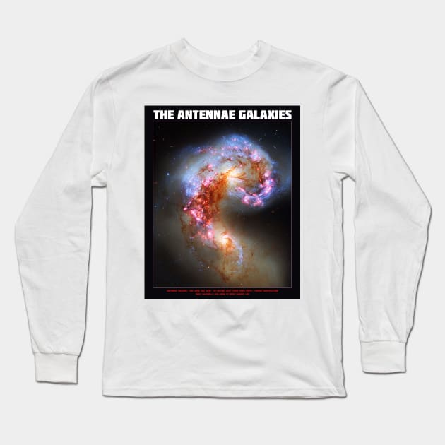 Antennae Galaxies Long Sleeve T-Shirt by headrubble